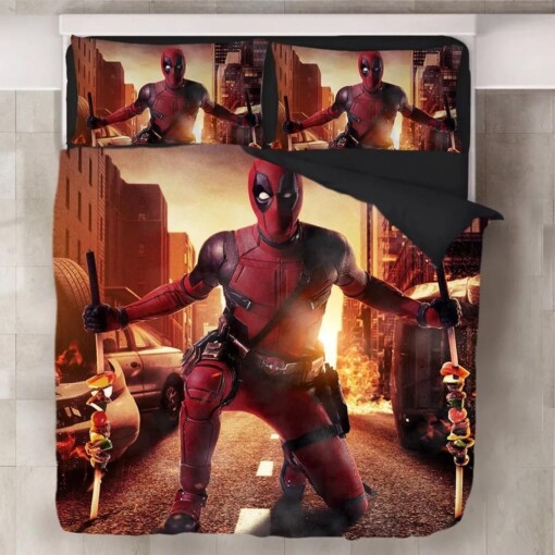 Deadpool X Men 10 Duvet Cover Pillowcase Bedding Sets Home Decor