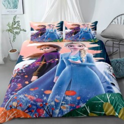 2019 Frozen Anna Elsa Princess 16 Duvet Cover Pillowcase Bedding