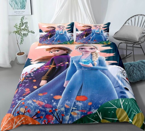 2019 Frozen Anna Elsa Princess 16 Duvet Cover Pillowcase Bedding