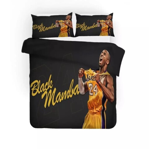 Basketball Lakers Kobe Bryant Black Mamba Basketball 25 Duvet Cover