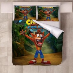 Crash Bandicoot 3 Warped 2 Duvet Cover Quilt Cover Pillowcase