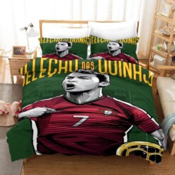 Football 8 Duvet Cover Quilt Cover Pillowcase Bedding Sets Bed