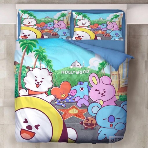 Bts Bt21 Tata Cooky Bangtan Boys 3 Duvet Cover Quilt