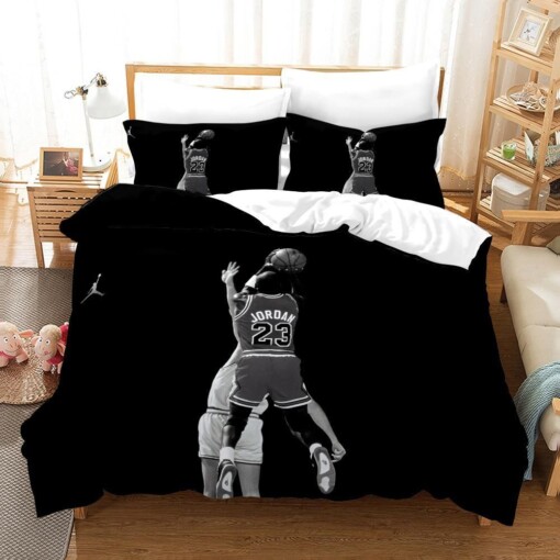 Basketball 17 Duvet Cover Pillowcase Bedding Sets Home Bedroom Decor