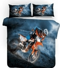 3d Motocross Bedding Sets Duvet Cover Bedroom Quilt Bed Sets