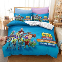 Crash Bandicoot 3 Warped 15 Duvet Cover Quilt Cover Pillowcase