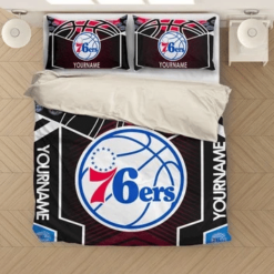 Customize Philadelphia 76ers Bedding Sets Duvet Cover Bedroom Quilt Bed