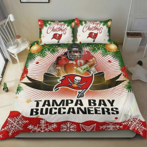 Cool Gift Store Xmas Tampa Bay Buccaneers Bedding Sets Quilt