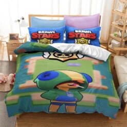 Brawl Stars 9 Duvet Cover Quilt Cover Pillowcase Bedding Sets