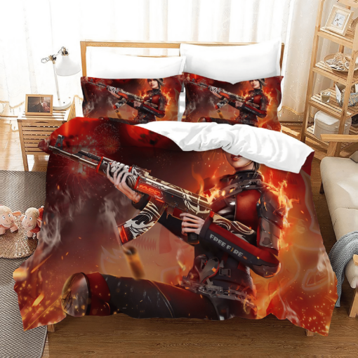 Free Fire 19 Duvet Cover Pillowcase Bedding Sets Home Bedroom