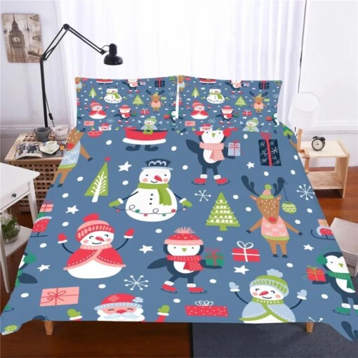 2019 Christmas Santa Claus 10 Duvet Cover Pillowcase Bedding Sets