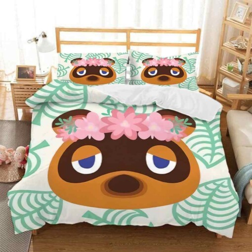 Animal Crossing Tom Nook 4 Duvet Cover Pillowcase Bedding Sets