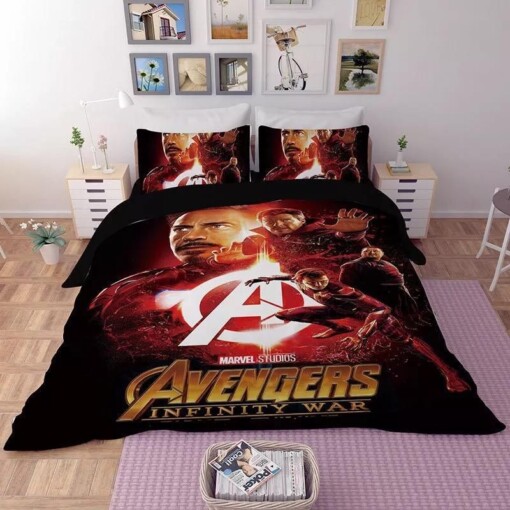 Avengers Infinity War 10 Duvet Cover Pillowcase Bedding Sets Home