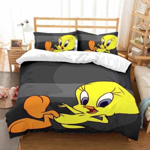 3d Customize Tweety Bird Et Bedroomet Bed3d Customize Bedding Set