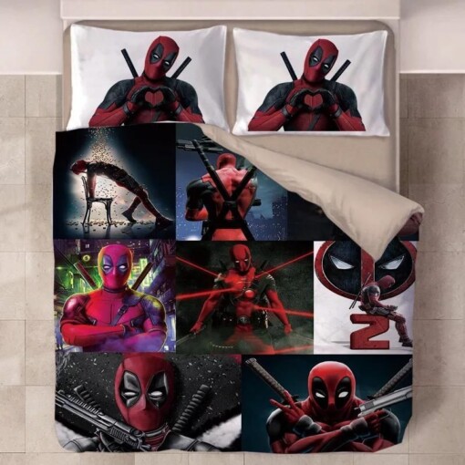 Deadpool X Men 17 Duvet Cover Pillowcase Bedding Sets Home Decor