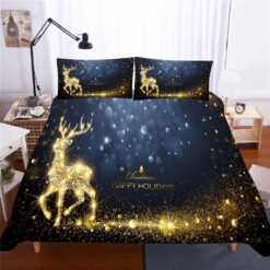 2019 Christmas Santa Claus 3 Duvet Cover Pillowcase Bedding Sets