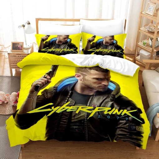 Cyberpunk 2077 1 Duvet Cover Pillowcase Bedding Sets Home Bedroom