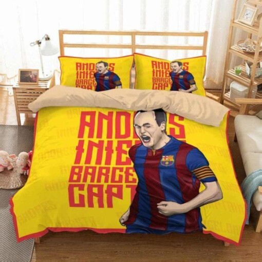 Andr Iniesta Football Club 30 Duvet Cover Quilt Cover Pillowcase