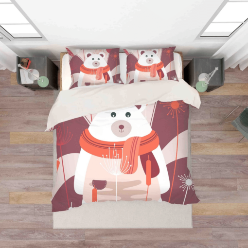 3d Cartoon Bear Winter Bedding Set Bedding Sets Duvet Cover