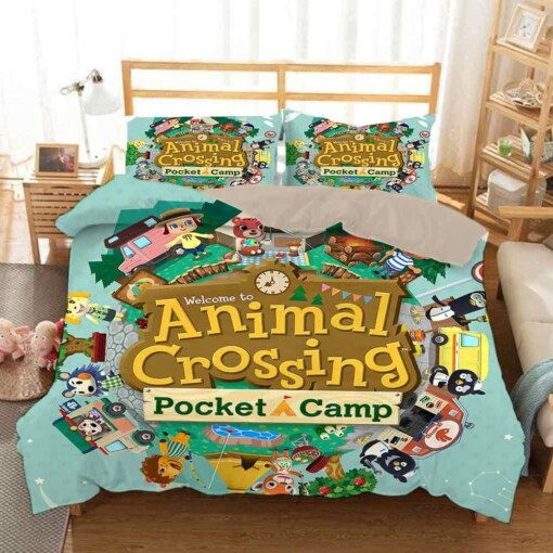 Animal Crossing Tom Nook 8 Duvet Cover Pillowcase Bedding Sets