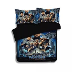 Black Panther 1 Duvet Cover Quilt Cover Pillowcase Bedding Sets