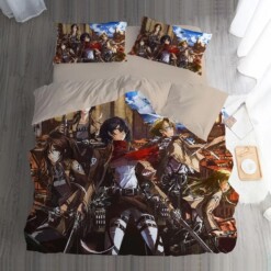 Attack On Titan 1 Duvet Cover Quilt Cover Pillowcase Bedding