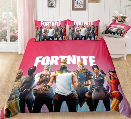 Fortnite Team 10 Duvet Cover Pillowcase Bedding Sets Home Decor