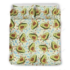 Baby Avocado Pattern Printed Bedding Set Bedding Sets Duvet Cover