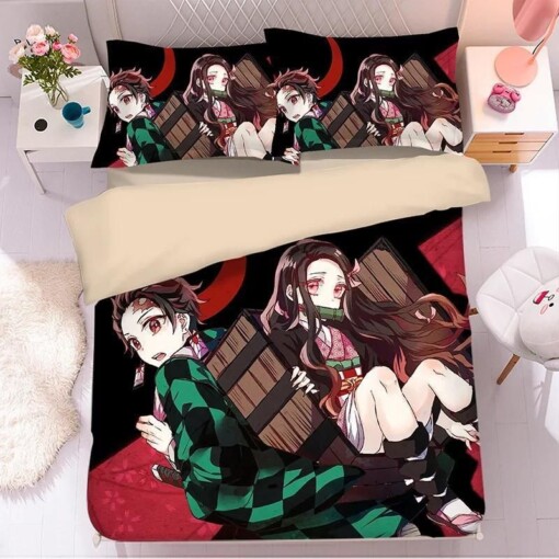 Demon Slayer Kimetsu No Yaiba 36 Duvet Cover Pillowcase Bedding