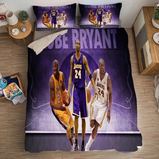 Basketball Lakers Kobe Bryant Black Mamba Basketball 19 Duvet Cover