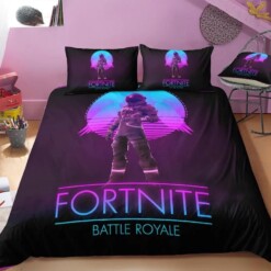 Fortnite Team Dark Voyager 22 Duvet Cover Pillowcase Bedding Sets