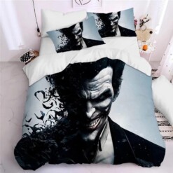 2019 Joker Arthur Fleck Clown 4 Duvet Cover Pillowcase Bedding