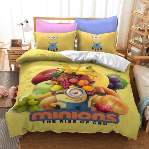 Despicable Me Minions 14 Duvet Cover Pillowcase Bedding Sets Home