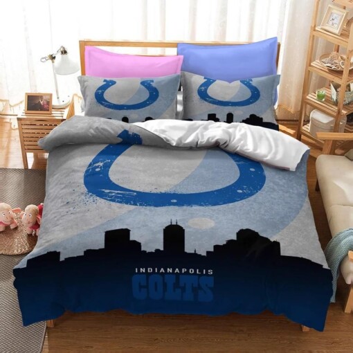 Afc Indianapolis Colts 5 Duvet Cover Pillowcase Bedding Sets Home