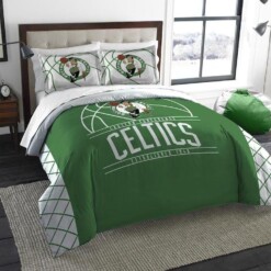 Boston Celtics Bedding Set 1 Duvet Cover 038 2 Pillow