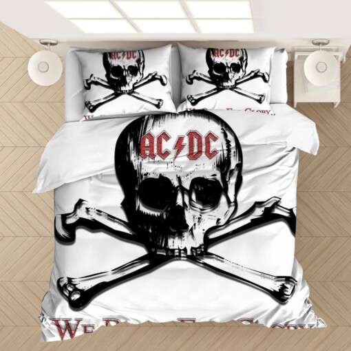 Ac Dc Music Band 3 Duvet Cover Quilt Cover Pillowcase Bedding