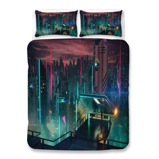 Cyberpunk 2077 68 Duvet Cover Quilt Cover Pillowcase Bedding Sets