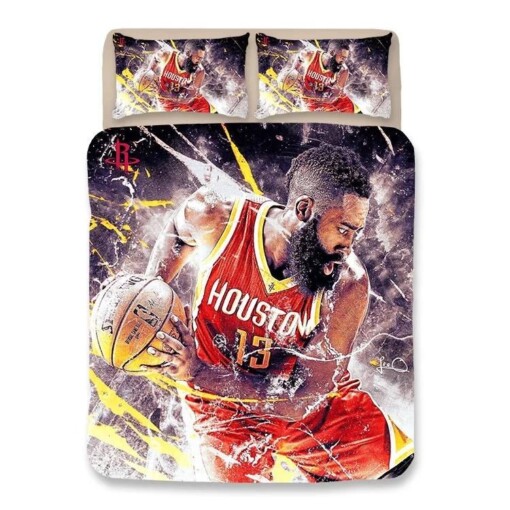Basketball Houston Rockets James Harden 13 Basketball 13 Duvet Cover