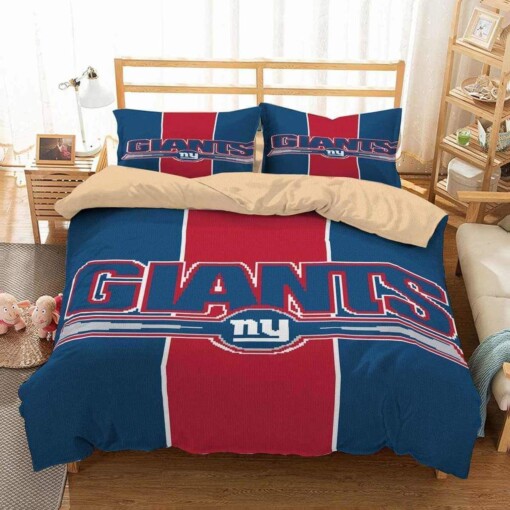 3d New York Giants Duvet Cover Bedding Set Quilt Bed