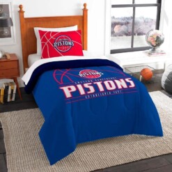 Detroit Pistons Bedding Set 1 Duvet Cover 038 2 Pillow