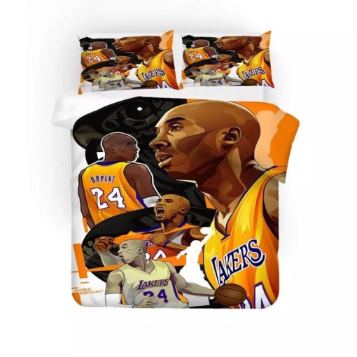 Basketball Lakers Kobe Bryant Black Mamba Basketball 27 Duvet Cover