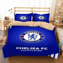 Chelsea Fc Football 1 Duvet Cover Pillowcase Bedding Sets Home
