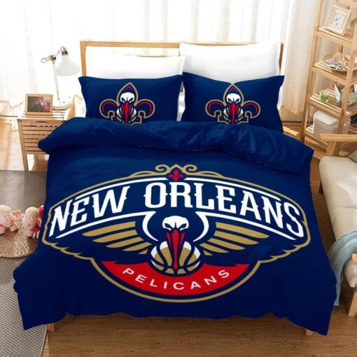 Basketball New Orleans Basketball 5 Duvet Cover Pillowcase Bedding Sets