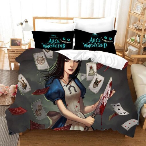 Alice In Wonderland 8 Duvet Cover Pillowcase Bedding Sets Home