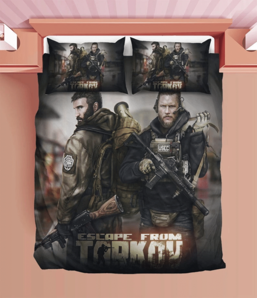 Escape From Tarkov Duvet Bedding Sets Comfortable Gift Quilt Bed