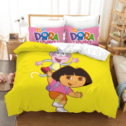 Dora The Explorer 13 Duvet Cover Quilt Cover Pillowcase Bedding