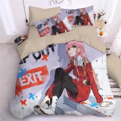 Darling In The Franxx Hiro Zero Two Ichigo 16 Duvet