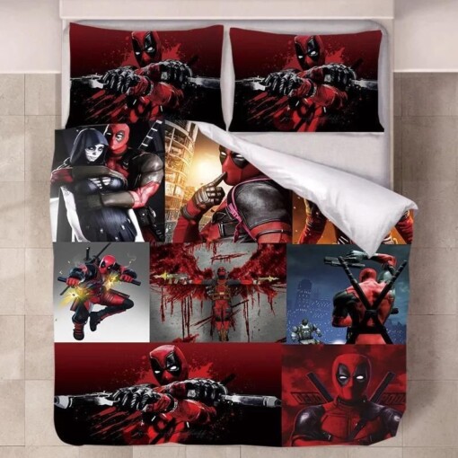 Deadpool X Men 16 Duvet Cover Pillowcase Bedding Sets Home Decor