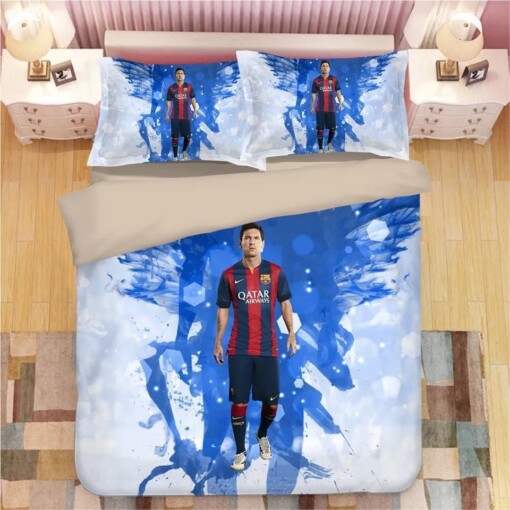 Barcelona Cristiano Ronaldo Messi Football Club 7 Duvet Cover Pillowcase