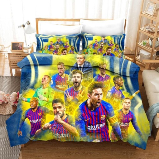 Football Uefa Champions League 6 Duvet Cover Pillowcase Bedding Sets